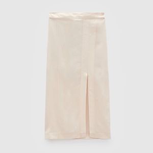 NWT Zara Midi Skirt with Slit, Size S